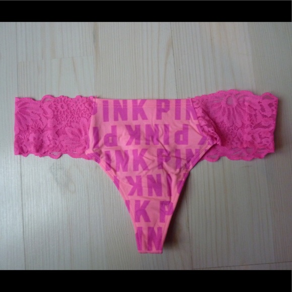 PINK Victoria's Secret Other - Victoria’s Secret PINK No Show Lace Sides Thong M PINK Victoria's Secret Other - Victoria’s Secret PINK No Show Lace Sides Thong M
